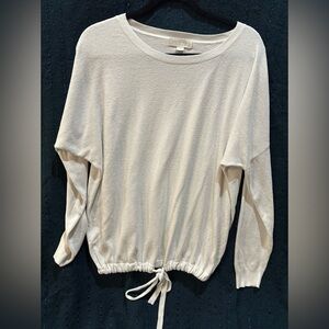 Barefoot Dreams Cream Long Sleeve Top